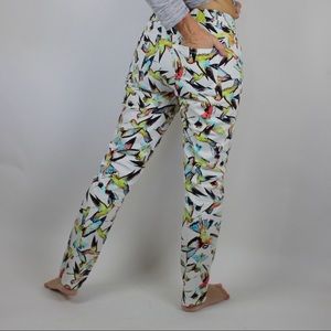 Multi Color Hummingbird Jeans